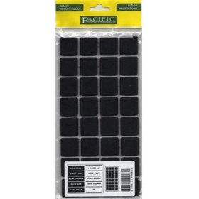Resim Aesco Mey Ithalat® Pacific 6025 Bl Yapışkanlı Keçe 25 mm x 25 mm Siyah 
