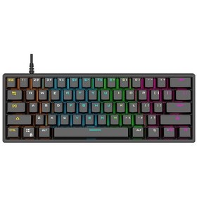 Resim Xindoker Bajeal 61 Tuşlu Rgb Aydınlatmalı Mekanik Oyun Klavyesi - Mavi Switch, Kompakt Tasarım, Windows/mac/linux Uyumlu 