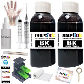 Resim CANON MX350 MX360 MX410 MX420 KARTUŞ DOLUM SETİ 2x100ML (PG 510 CL 511) SİYAH MÜREKKEP 