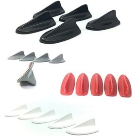 Resim Şüscar 5 Li Mini Shark Balina Anten Seti Balık Sırtı Süs Anten 