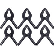 Resim Monyee Andoer 6 Adet Fotoğraf Klipsi - Arka Plan Kağıdı/perde Tutucu - 5cm Açılışlı Plastik Fotoğraf Malzemesi 