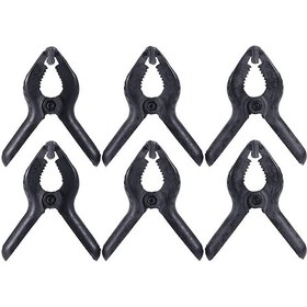 Resim Monyee Andoer 6 Adet Fotoğraf Klipsi - Arka Plan Kağıdı/perde Tutucu - 5cm Açılışlı Plastik Fotoğraf Malzemesi 