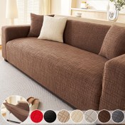 Resim 1 adet Redwell Izgara Desenli Düz Renk Polar Polar Koltuk Örtüsü - Esnek, Elastik Koltuk Koruyucu, Modern Minimalist Tarz, Kısa Peluş Kumaş, Oturma Odası, Yatak Odası, Ofis Dekoru için Her Mevsim Uygun, 7 Renkte Mevcut, Koltuk Koruma Örtüsü | Peluş Koltuk Örtüsü | Sıkı Uyumlu Örtü, Rahat Koltuk 