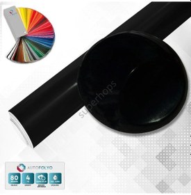 Resim Autofolyo Mat Siyah Folyo 