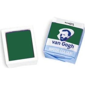 Resim Talens Van Gogh 1/2 Tablet Sulu Boya 675 Phthalo Green 