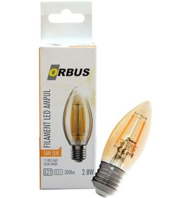 Resim Orbus 4W E27 Dekoratif Rustik Mum Ampul 