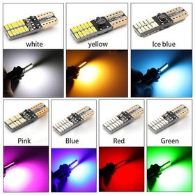 Resim 2 Adet Kırmızı Renk T10 Dipsiz Led Ampul Park Ampulü Gündüz Farı N11.318 