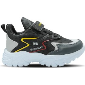 Resim Slazenger KARP I Erkek Çocuk Sneaker Koşu & Yürüyüş Ayakkabısı Siyah / Beyaz 