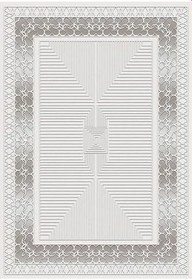 Resim Rovigo Dijital Baskı Yıkanabilir Kaymaz Taban Salon Halısı Ve Yolluk RVG0967-FNL216, Bej, 180 x 300 