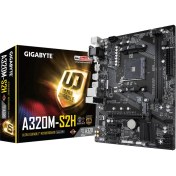 Resim Gigabyte A320M-S2H AMD A320 3200Mhz(OC) DDR4 Socket AM4 PCI-E Anakart 