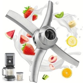 Resim Elmpaly Ninja Deluxe Nc500 Creami Makinesi Yedek Karıştırıcı C500 304 Paslanmaz Çelik 