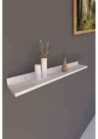 Resim Xyz Duvar Rafı , Beyaz Raf , Ahşap Raf 58 Cm 