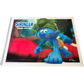Resim Cmk Şirinler Resim Defteri, 25X35CM, Spiralli, 15 Yaprak 