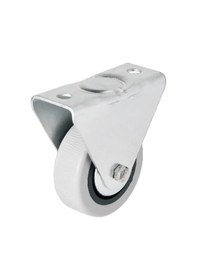 Resim 106 - 50 Mm Sabit Kapaklı Gri Pvc Teker 