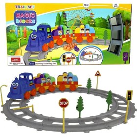 Resim Uçar Magic Blocks 43 Parça Tren Seti 