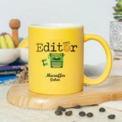 Resim İsme Özel Editör Sarı Kupa Bardak 