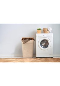 Resim Omnipazar Sy-4630 Plastik Safir Kirli Çamaşır Sepeti 55 Lt Beyaz Beyaz 