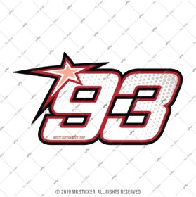 Resim Bay Etiket Rfhlm160 Reflektif 93 Numara Etiketi Buyuk Boy 