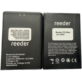 Resim Reeder P13 Blue Lite 2022 Pil Batarya 