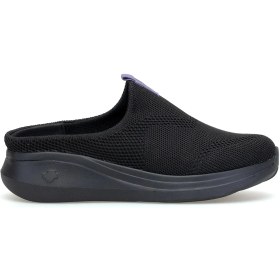 Resim King Paolo K5221 Alabanda Kadın Memory Foam Sabo Terlik Siyah 
