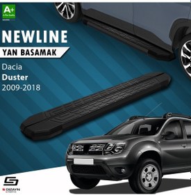 Resim S-dizayn Dacia Duster Newline Siyah Yan Basamak 173 Cm 2009-2018 