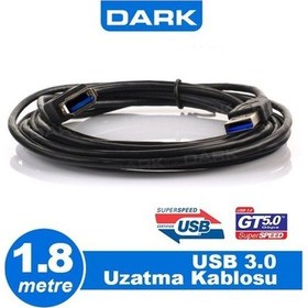 Resim Dark Usb 3.0 1.8M Uzatma Kablosu Usb3.0 A Tip Dk-Cb-Usb3Extl180 