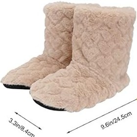 Resim 1çift Sıcak Kış İçin Kalınlaştırılmış Yüksek Çorap Botları Kaymaz İç Mekan Zemin Ayakkabıları Konforlu Ve Nefes Alabilir Mutfak Oturma Odası Ve Yatak Odası 