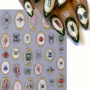 Resim 1 adet 5D Kabartmalı Böcek Tırnak Çıkartmaları - Renkli Vintage Fotoğraf Çerçevesi Hanım, Kelebek, Örümcek ve Solucan Desenleri, Mat Kaplama, Kendinden Yapışkanlı DIY Tırnak Sanatı Çıkartmaları, Manikür ve Pedikür için Dayanıklı Plastik, Kolay Uygulama, Tırnak Sanatı Çıkartmaları, Manikür Geliştirme, Karikatür Stili, Kolay Uygulama Çıkartmaları 