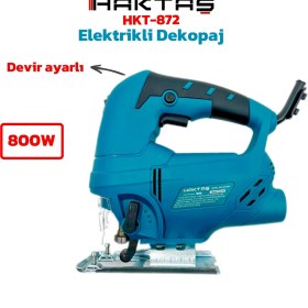 Resim Haktaş 800W Elektrikli Dekupaj Testere - Devir Ayarlı, Hassas Kesim 