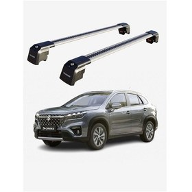 Resim Suzukı Sx4 S-cross 2022-sonrası Trx2 Thunder Carrier Kilitli Ara Atkı Taşıyıcı Tavan Barı Siyah 