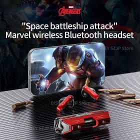 Resim Jingyi Disney Marvel Kablosuz Bluetooth Kulaklık Hıfı Stereo Ses Bumblebee Kulaklık Oyun Kulaklığı Uzun Pil Ömrü Düşük Gecikme (Yurt Dışından) 