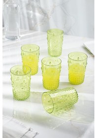 Resim Belirtilmemiş Akrilik Yeşil Tekli Kısa Bardak & Su Meşrubat Kahve Yanı Bardağı 400 Ml Cam Değildir 