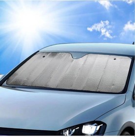 Resim Buradabuldun 120 55 Cm Ambalajlı Vantuzlu Araç İçi Ön Cam Perdesi Katlanabilir Güneşlik 