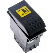Resim Allestock Universal Şaft Yukarı Aşağı Düğmesi Anahtarı 6 Pin Rocker Switch Buton - Ampullü 12V 
