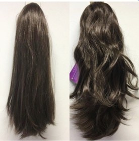 Resim Kumral Renk Uzun Boy Çift Yönlü Sentetik Saç Tokalı Postiş Atkuyr 