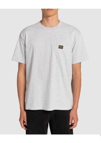 Resim Rvca Evyzt00127-ahr Americana Pocket Ss Tee Erkek Spor Tişört Gri 