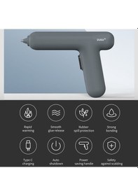 Resim Pazly Taşınabilir Usb Şarjlı Sıcak Eriyik Tutkal Makinesi, Hızlı Isıtma Ve Ekstrüzyon, Kablosuz Kullanım 