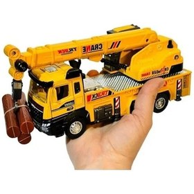 Resim Sesli Ve Işıklı Metal İnşaat Araçları Seti, Kapıları Açılabilen Modeller 