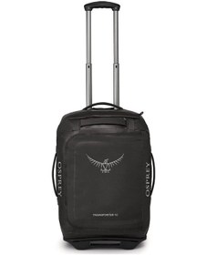 Resim Osprey Transporter 40l Tekerlekli Seyahat Çantası, Siyah Alüminyum Şasi, Büyük Kilitlenebilir Bölmeler 