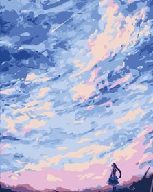 Resim Sayılarla Boyama Seti - Gökyüzü Rüyası - 80x100 