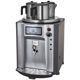 Resim Premium Otomatik Su Alma 40 Litre Üç Demlikli Çay Kazanı Makinesi 