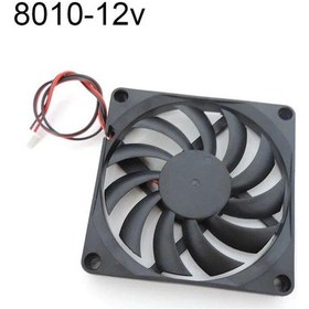 Resim 8cm 8010 Dc 5v 12v 24v Soğutma Fanı Fırçasız Reprap 3d Yazıcı Parçaları Dc Soğutucu 80x80x10mm Plastik Fan 2pin 8010 12v 1pcs 