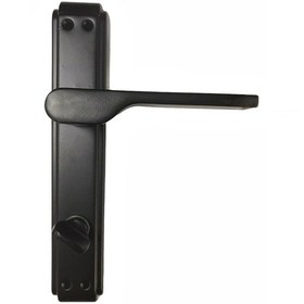 Resim Hira Eda Gül Alüminyum Kapı Kolu Mat Siyah Wc 