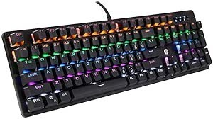 Resim HP GK100F Mekanik Gaming Klavye RGB Işıklı Kablolu Şık Zafir Modern Tasarım Türkçe Q 