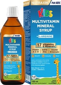 Resim Nutraxin Kids Multivitamin Mineral Şurup 150 ML 