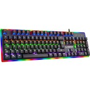 Resim Rampage BYGAME-K1 RGB Led Frame Rainbow Mekanik 