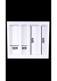 Resim 55x49 Beyaz Çekmece Içi Düzenleyici Antibakteriyel Kepçelik - 50x40 Cm'e Kadar Kesilebilir Beyaz 