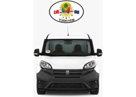 Resim Türkiyem Harıfı Etiketçilere Özel Pleksi Oval Arma Vantuzlu 