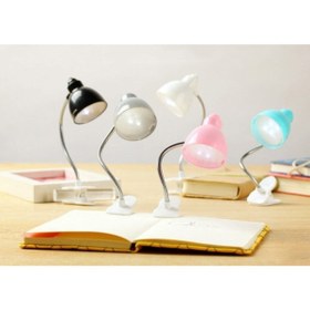 Resim Genel Markalar Mini Akrobat Mandallı Led Işıklı Kitap Okuma Lambası 