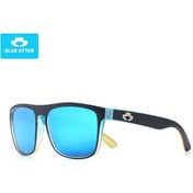 Resim Willowhaven Blue Otter Polarize Spor Güneş Gözlüğü, Balıkçılık, Golf, Koşu, Sürüş, Avcılık, Günlük Kullanım, Black-blue-polarize Blue 